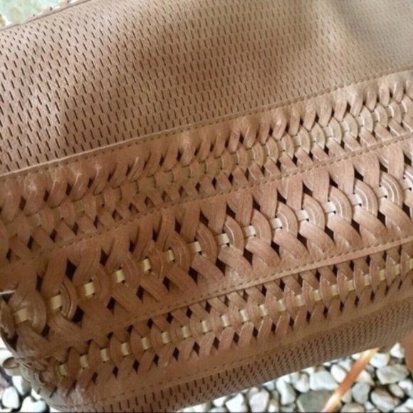 NWT Moda Luxe Tan Leather Bag - Picture 5 of 14